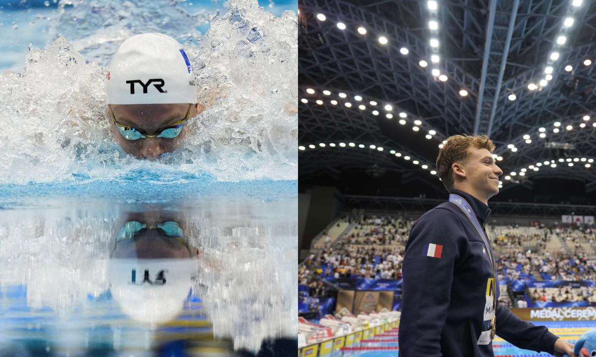 Increíble Francés Marchand rompió el legendario récord de Michael